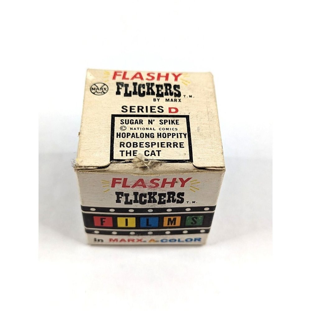 Vintage 1960s MARX Flashy Flickers Films Series D Sugar N Spice Hopalong Hoppity